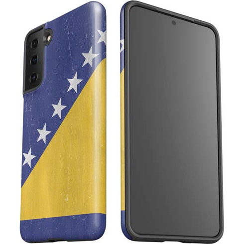 Bosnia and Herzegovina Flag Distressed Galaxy S21 FE Pro Case